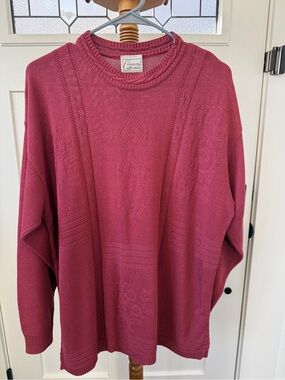 Vintage 1980’s- Company Collection-Red Crewneck Lightweight Sweater